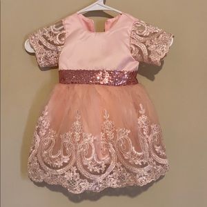 Little girls Pink dress 12/18 months